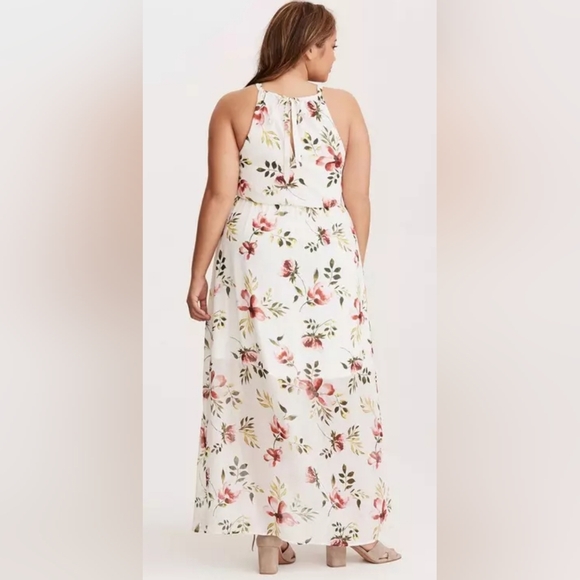 Torrid Floral White Maxi Dress - Picture 3 of 6